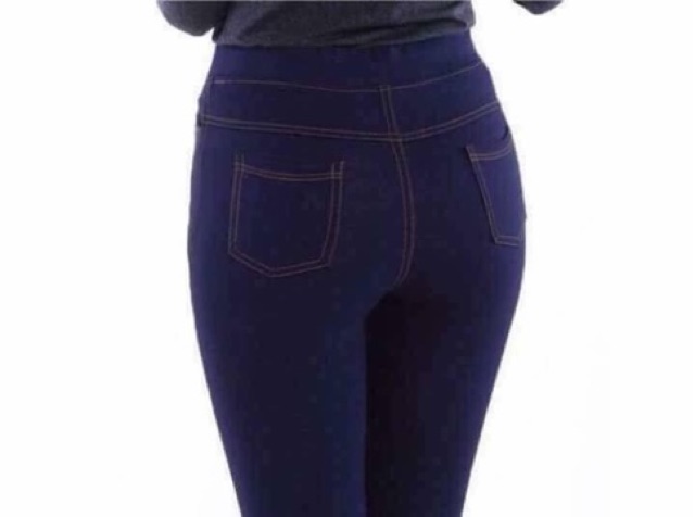 Quần Giả Jean lửng [Hàng Cao Cấp] quần giả bò lửng  chất thun dày dặn co giãn 4 chiều,thấm hút mồ hôi cạp cao - Kiều Lee | BigBuy360 - bigbuy360.vn