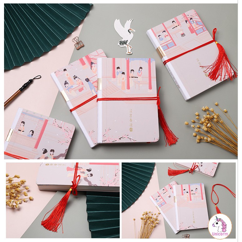 Sổ tay cổ trang -  phong cách cổ điển - scrapbook  siêu đẹp