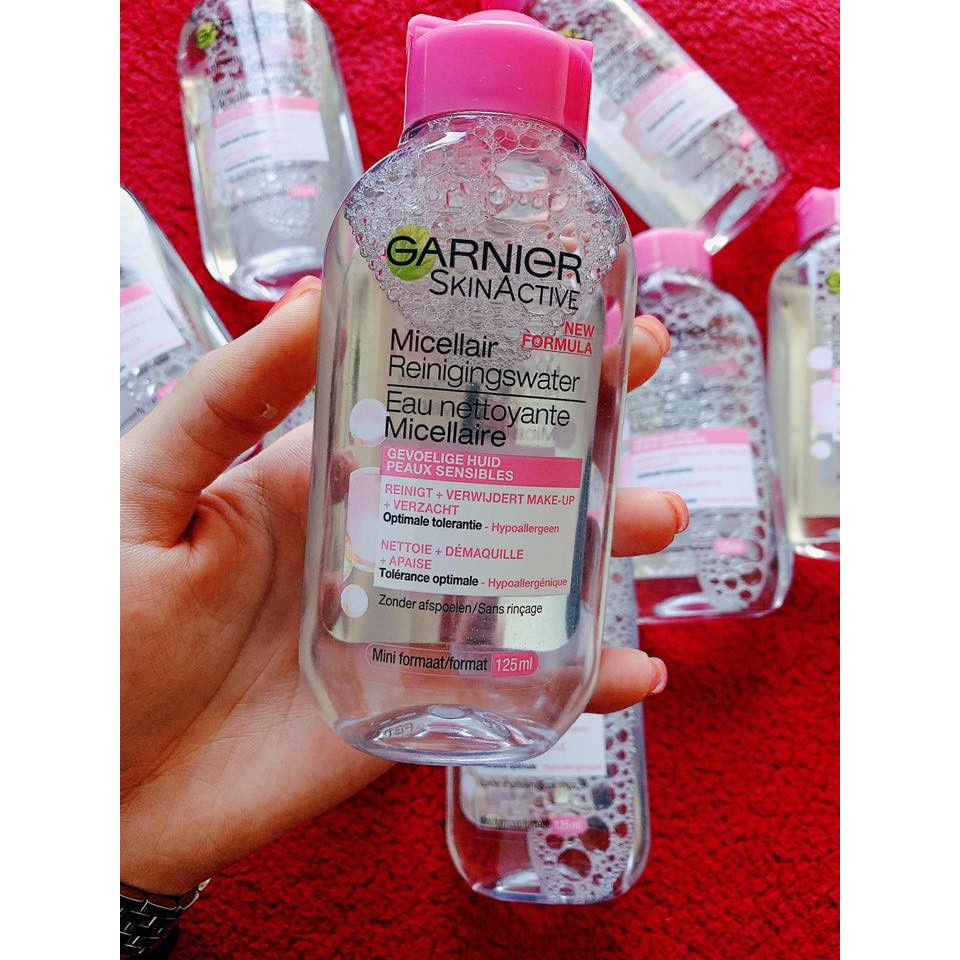 [Có sẵn] Tẩy trang Garnier Skin Active Micellair Reinigingswater Pháp (Hồng) Tẩy trang sạch sâu, hiệu quả