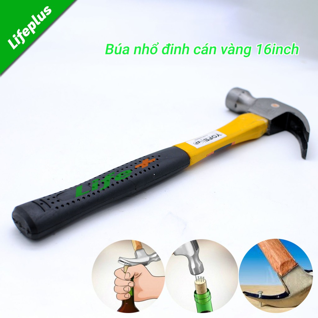 Búa nhổ đinh 16inch đa năng cán vàng