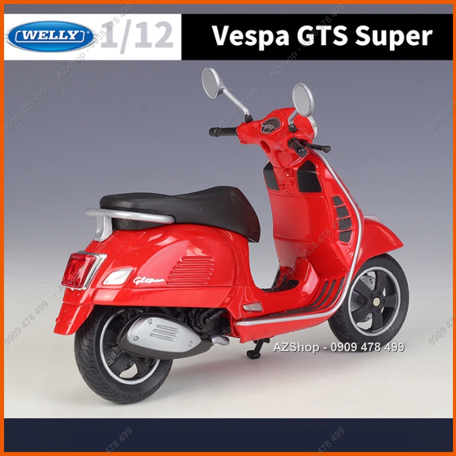 Xe Mô Hình Vespa GTS Super - Piaggio Maisto - Tỉ Lệ 1:12