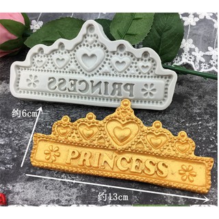 Khuôn Vương Miện Princess - KHUÔN SILICON HOA NỔI 4D