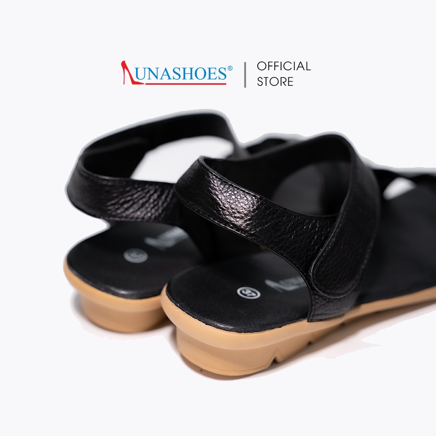 Giày sandan nữ lunashoes 6602 quai hậu nâu, đen, trắng bảo hành 24 tháng hàng vnxk