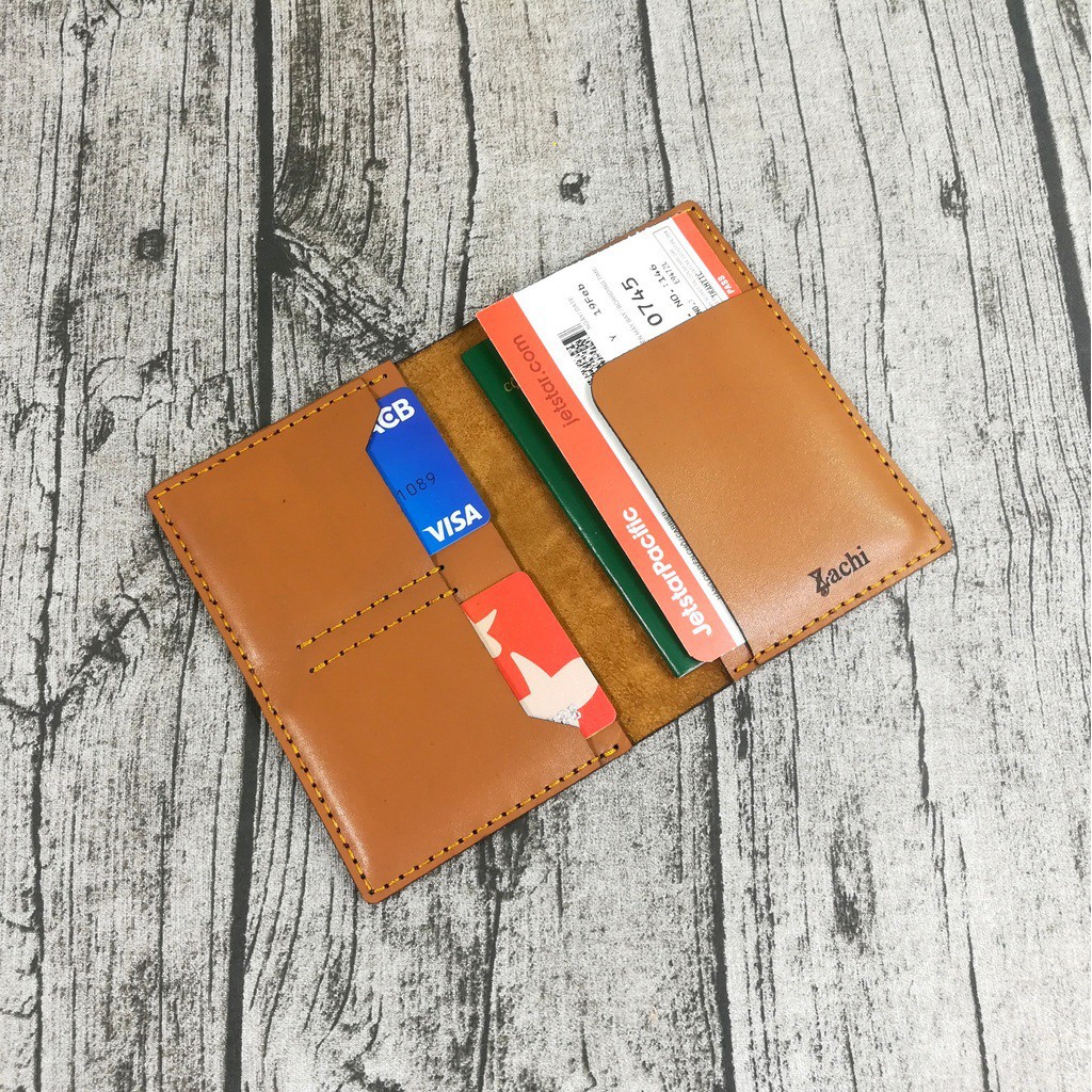 Ví đựng passport hộ chiếu da bò handmade  - Dyshop PP831