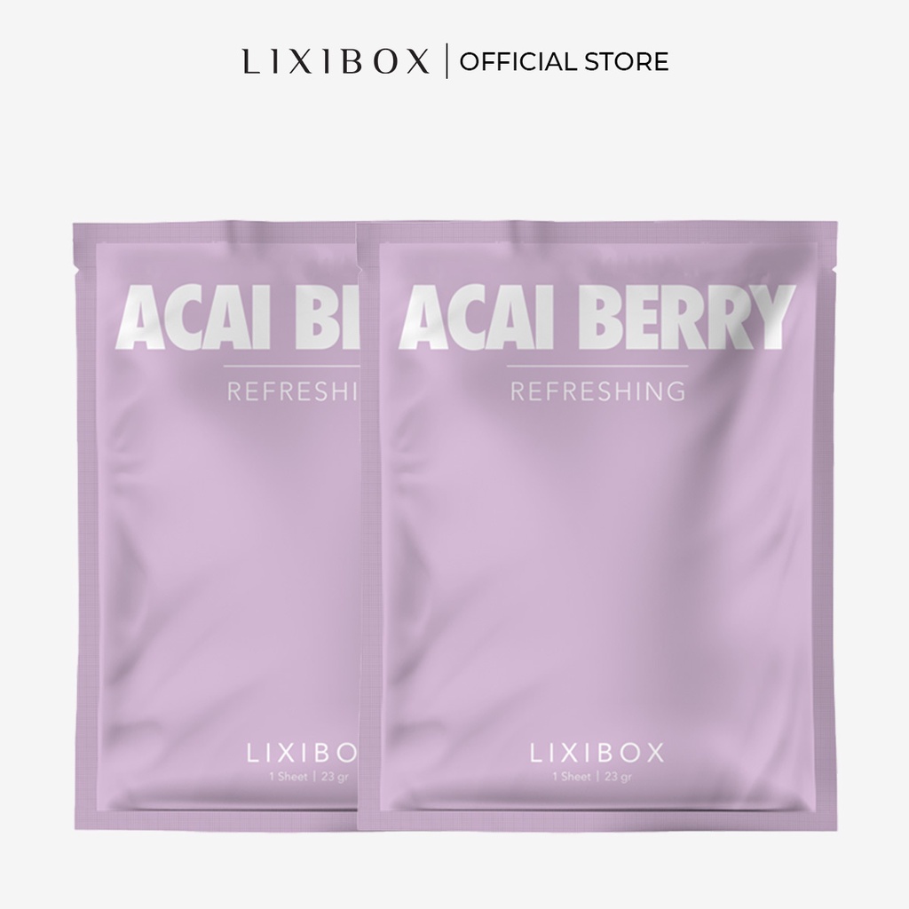 [HB Gift] Combo 2 Lixibox Daily Facial Mask Sheet - Acai Berry