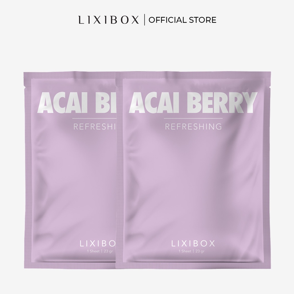 [HB Gift] Combo 2 Lixibox Daily Facial Mask Sheet - Acai Berry | BigBuy360 - bigbuy360.vn