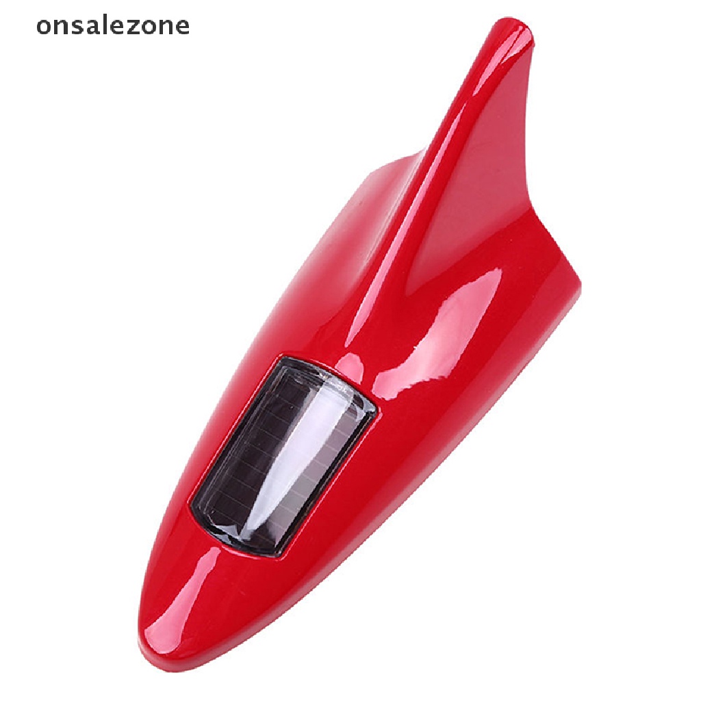 Ăng Ten Vây Cá Mập Có Đèn LED 8 Bóng Cảnh Báo Dùng Năng Lượng Mặt Trời Gắn Đuôi Xe Hơi