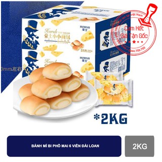 [Thùng 2kg] Bánh mì bi 6 viên đài loan