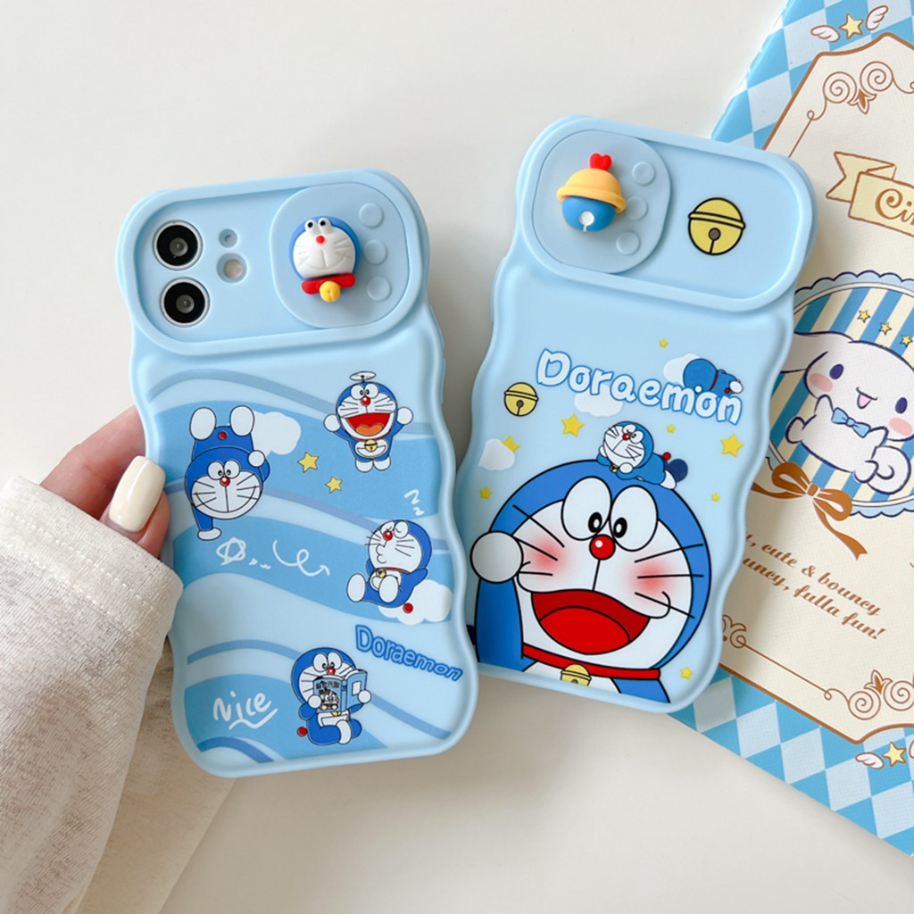Ốp Điện Thoại TPU Họa Tiết Hoạt Hình Doremon Dễ Thương Chống Trầy / Rơi Cho IPhone 11 13 12 Pro Max