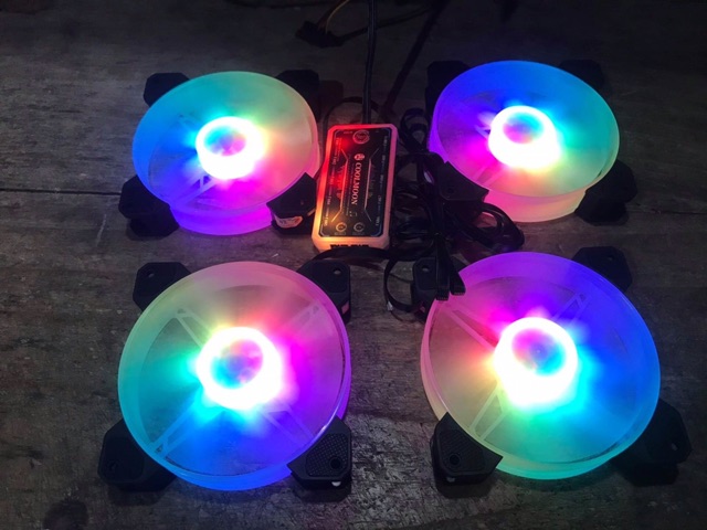 Fan Coolmoon Y1 RGB - Quạt tản nhiệt máy tính