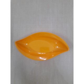 Dĩa chiếc lá melamine đủ 4 màu dày dặn (01) (Ảnh thật) size 17.8cm