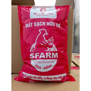 Đất sạch hữu cơ SFARM chuyên dùng cho hoa kiểng 5dm3