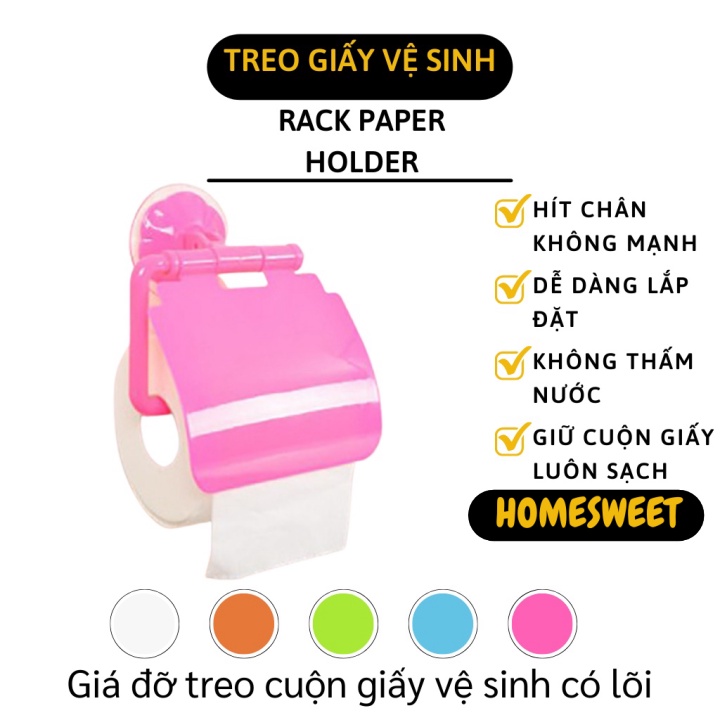 Giá Treo Cuộn Giấy Vệ Sinh - Giá Đựng Giấy Dán Tường Có Lõi Phòng Bếp, Phòng Khách 5306