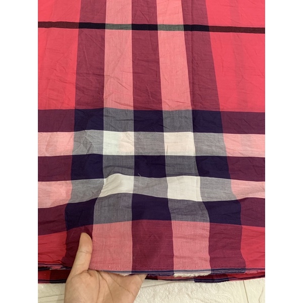 Vải thô kate kẻ karo,thô xô kẻ ,thô cotton mềm mát may k cần lót