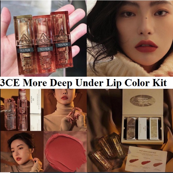 Son Thỏi 3CE Soft Matte Lipstick Version Deep Under More Deep phiên bản đặc biệt của 3CE