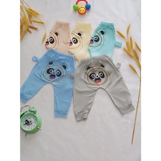 Quần dài cotton thêu mông thú cho bé trai/bé gái
