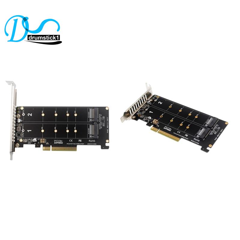 Card Mở Rộng PCI-EX8 NVME M.2 MKEY SSD RAID Array PCI-E Thẻ