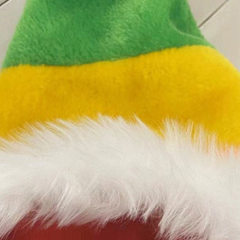 Mũ Len Beanie Mềm Mại Màu Sắc Cầu Vồng Phong Cách Giáng Sinh
