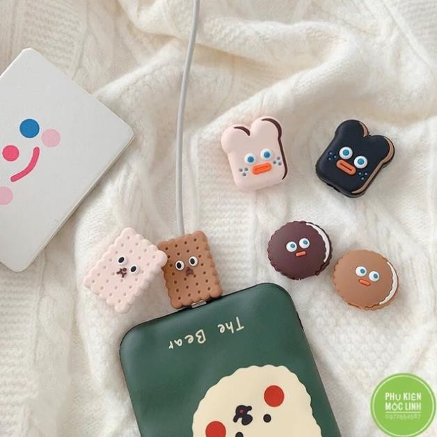 🐿Khủng long vô diện bánh quy 🐿 ĐẦU THÚ CẮN CÁP BẢO VỆ CÁP SẠC IPHONE SAMSUNG TAI NGHE CHỐNG ĐỨT GẪY DÂY CUTE | BigBuy360 - bigbuy360.vn