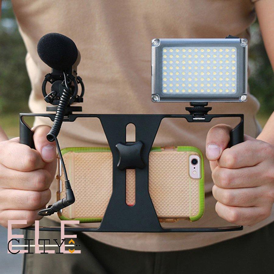 111ele} Video Camera Cage Stabilizer Film Making Rig For Smart Phone Video Rig Bracket | WebRaoVat - webraovat.net.vn