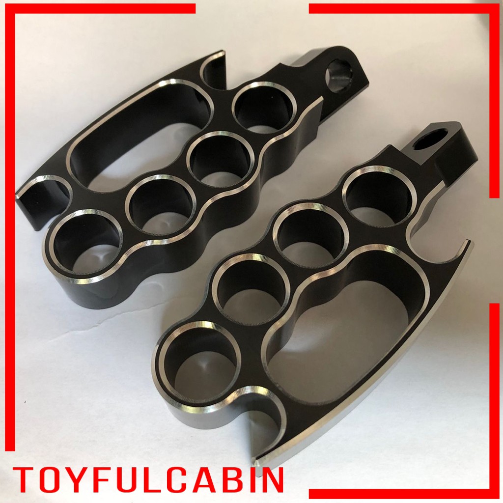 [TOYFULCABIN] 2Pcs Highway Flying Knuckle Foot Pegs Footrests Footpegs For Harley XL V-Rod