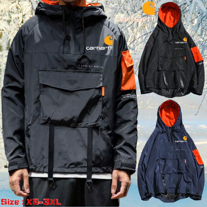 CARHARTT Áo Nỉ Nam Dài Tay Có Mũ Thời Trang Hàn