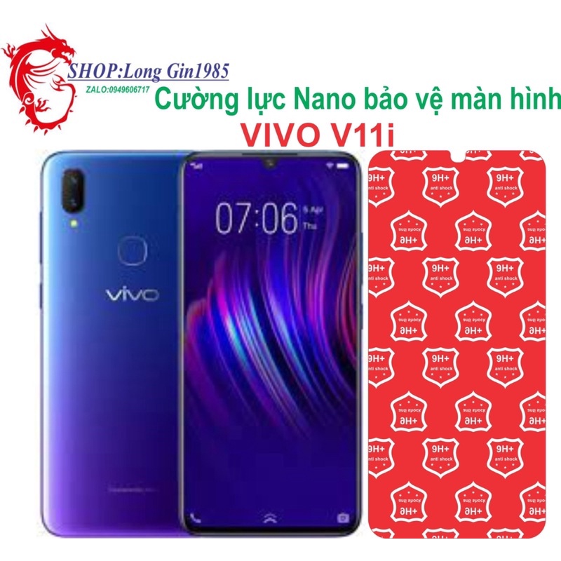 Vivo V11i Cường lực Nano chống va đập chống trầy xước tốt