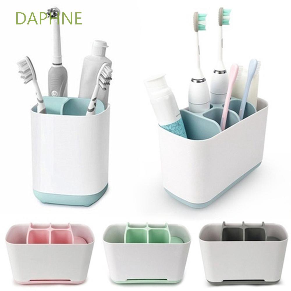 DAPHNE Durable Household Multifunctional Makeup Brush Holder Tooth Brush Shelf Toothbrush Holder