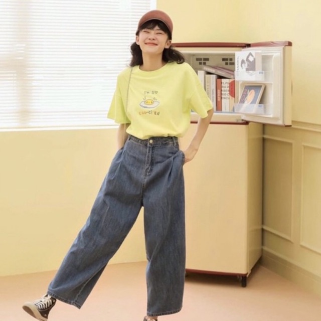 Quần jeans form rộng túi dọc Hailey jeans