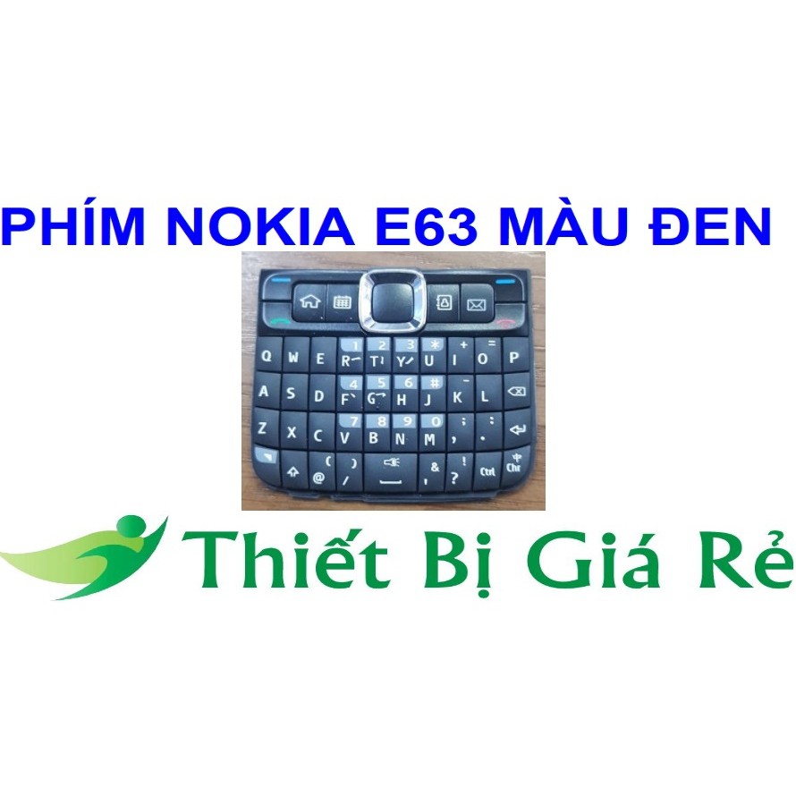 PHÍM NOKIA E63 MÀU ĐEN