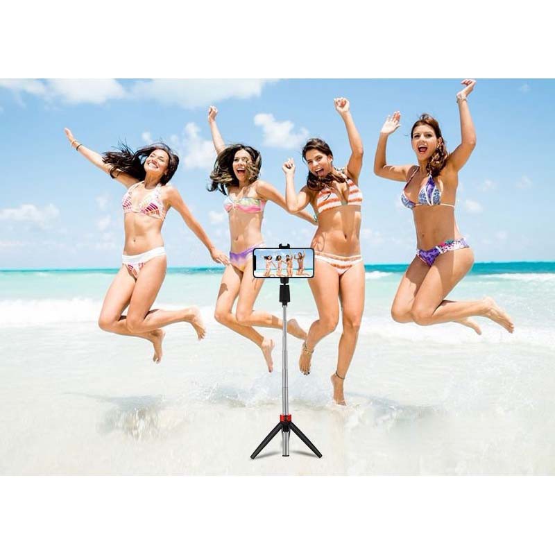 ⋐⋐ 3 In 1 Selfie Stick With Tripod Wireless Bluetooth Mobile Phone Holder For iPhone Huawei Samsung 【nuuo】