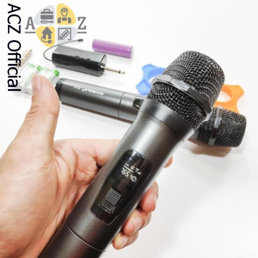 Micro Karaoke không dây bộ 2 cái SV8 chuyên dụng hát hay - BH 12 tháng