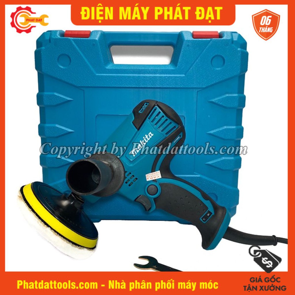 Máy đánh bóng GV6010 dùng để đánh móng bề mặt với công suất 600w 6 cấp độ đường kính 150mm