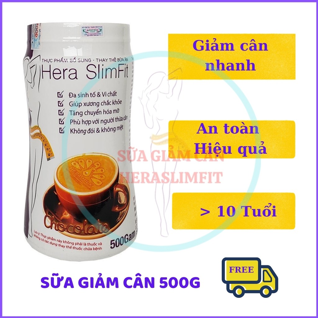 Sữa Giảm Cân HERA SLIMFIT GC03 Giảm Eo Siêu Tốc - Giảm Cân An Toàn – Giảm Cân Nhanh (Hộp 500GRAM)