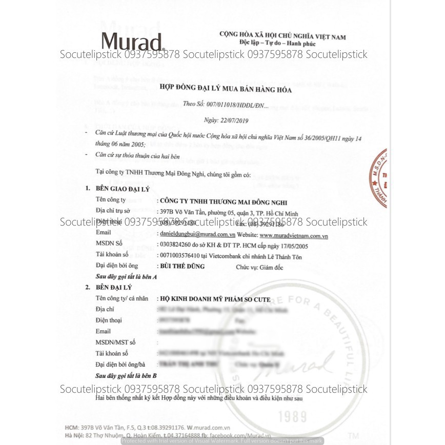 Viên uống chống nắng Murad [HÀNG CÓ SẴN- ĐỦ BILL - DATE 2022] | Thế Giới Skin Care