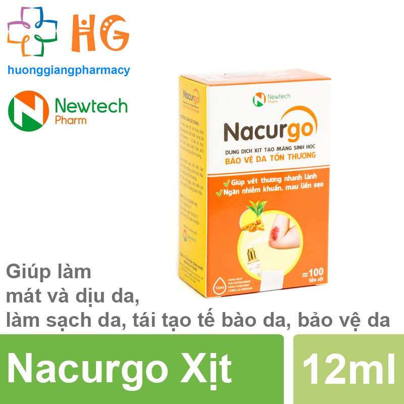 Xịt vết thương Nacurgo - Giúp nhanh lành vết thương, tránh nhiễm trùng