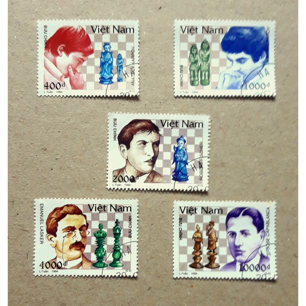 Tem sưu tập MS 677 Tem CTO Việt Nam Cờ Quốc tế 1994 ( 5 tem )