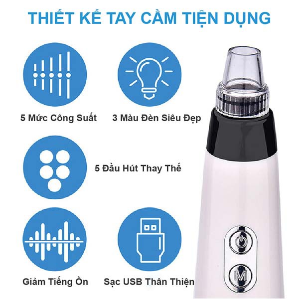 Máy Hút Mụn Cầm Tay Mini Haili Care Chính Hãng | BigBuy360 - bigbuy360.vn