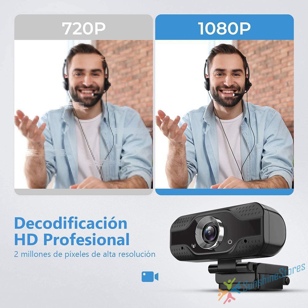 Webcam 2mp Tích Hợp Mic 3d Dnr 1080p Hd Cho Pc Smart Tv | BigBuy360 - bigbuy360.vn