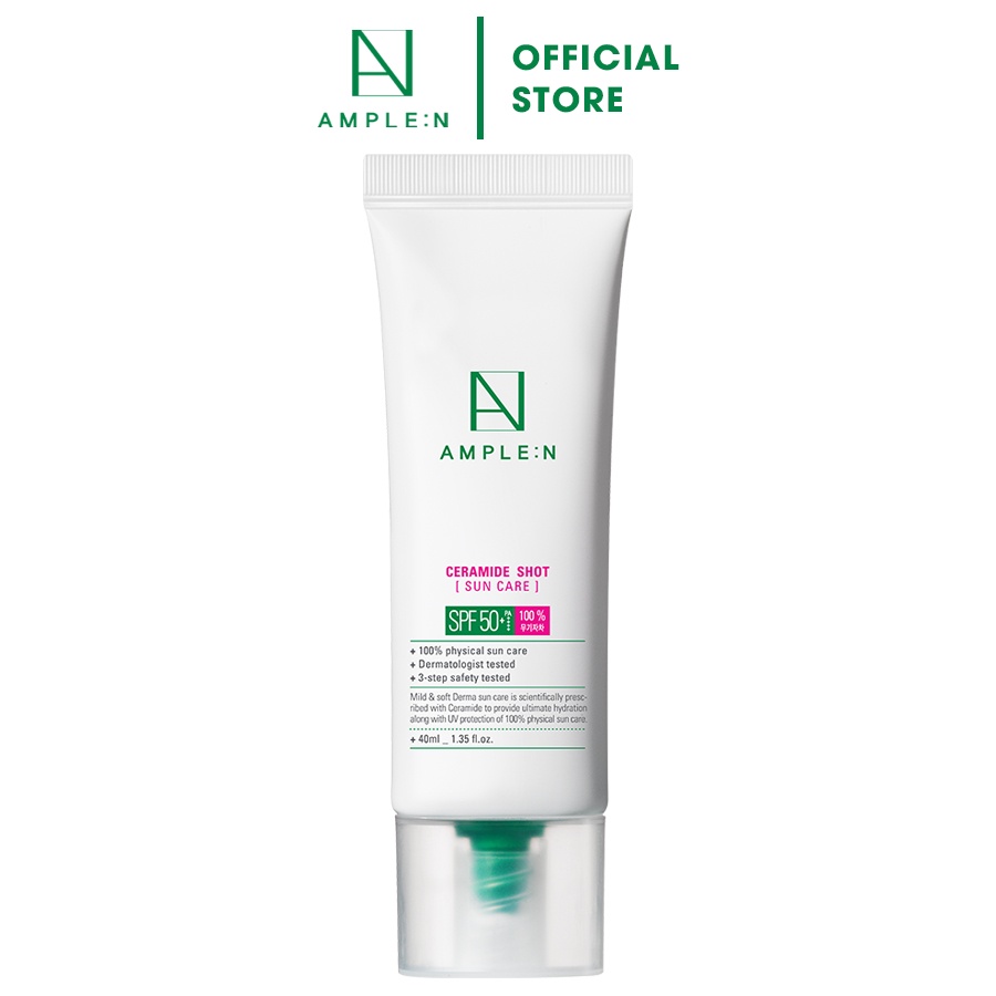 Kem chống nắng AMPLE:N Ceramide Shot Sun Care SPF 50+PA++++  ngừa lão hóa 40ml