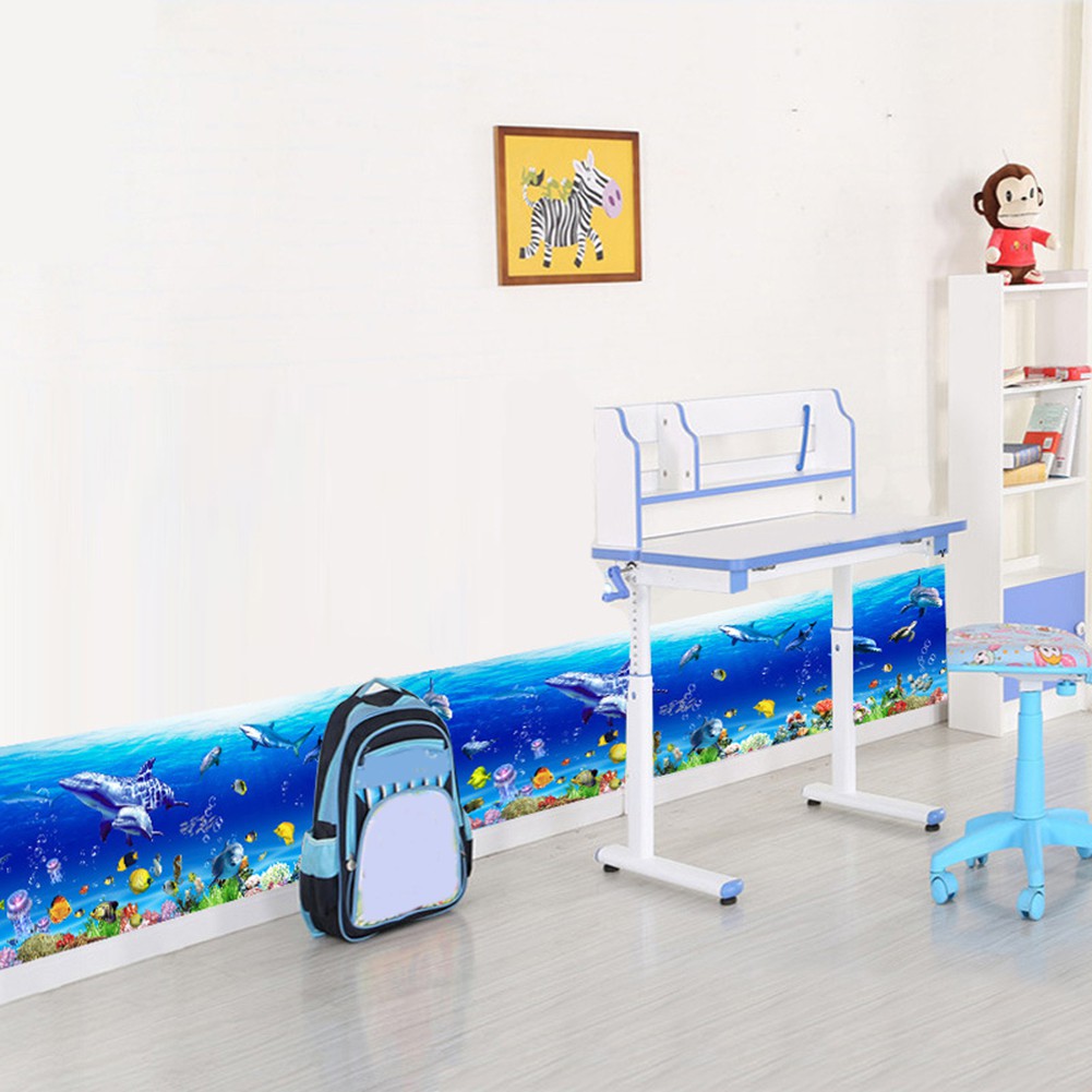 Bình Nước BK Kiểu Dáng Đơn Giản Hiện Đại✿Decal dán tường Họa Tiết Theo Chủ Đề Thế Giới Đại Dương Dùng Trong Trang Trí Phòng Tắm