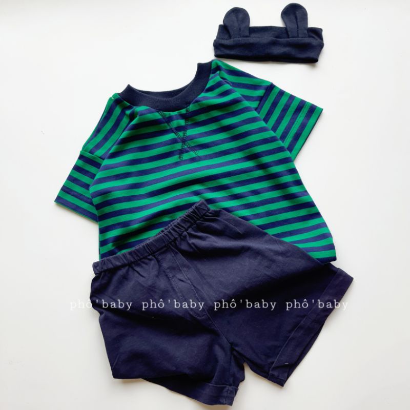 bộ kẻ bé trai siêu mềm mịn