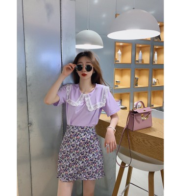 NRVP Áo Ngắn Tay Với Thiết Kế Cổ Búp Bê Xinh Xắn Dành Cho Nữ 2020