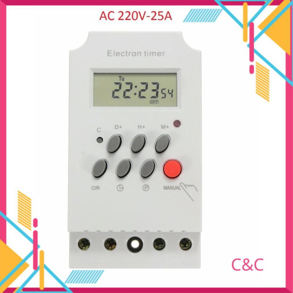 Công tắc hẹn giờ KG316 T-II timer hẹn giờ ổ cắm hẹn giờ bật tắt tự động 17 chương trình