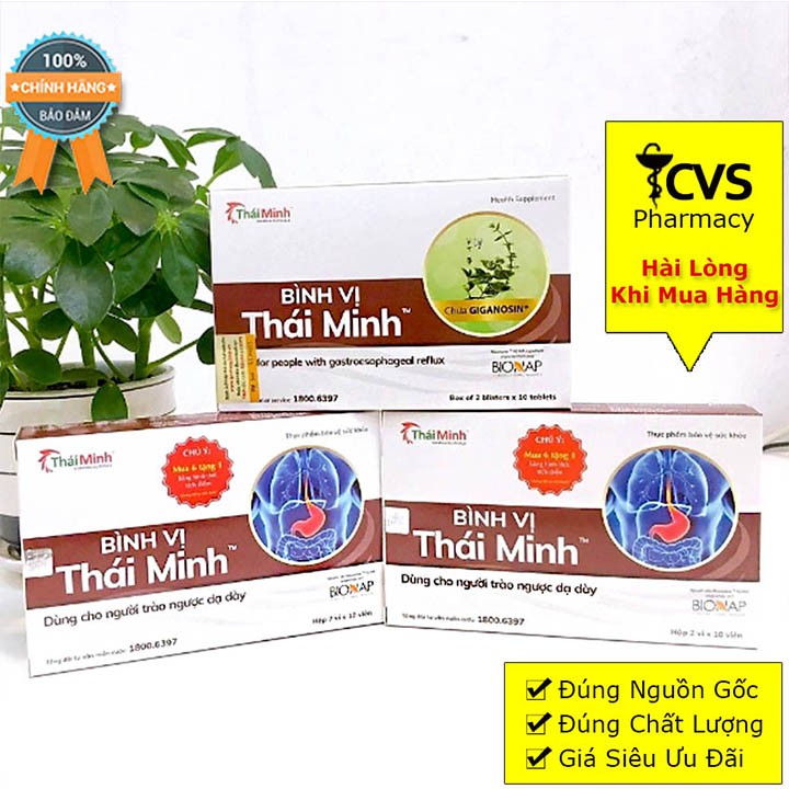 Bình Vị Thái Minh - Giảm Trào Ngược Dạ Dày, Hỗ Trợ Cải Thiện Và Giảm Thiểu Các Biểu Hiện Của Viêm Loét Dạ Dày