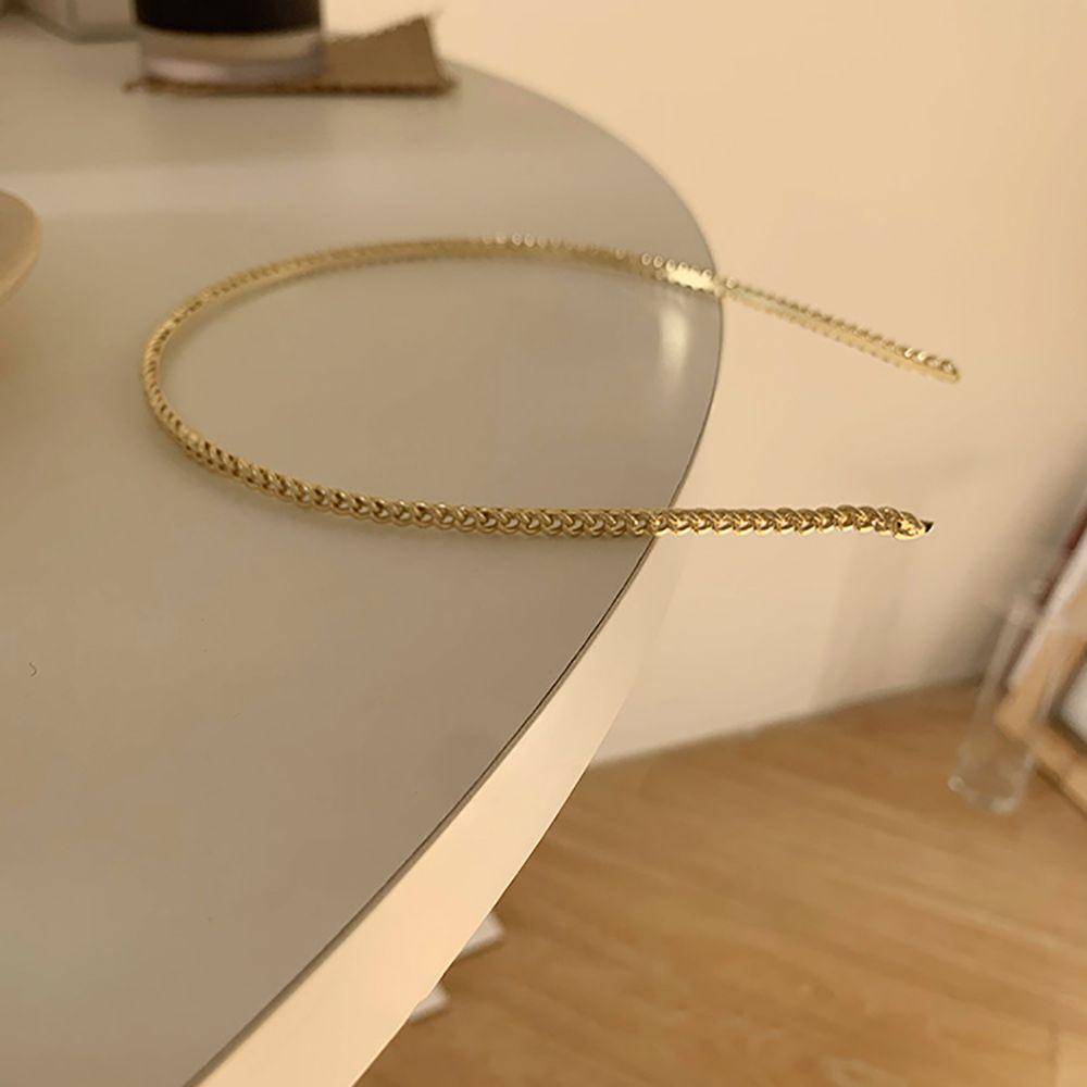 Băng Đô Cài Tóc Bằng Kim Loại Phong Cách Retro Thanh Lịch Cho Nữ