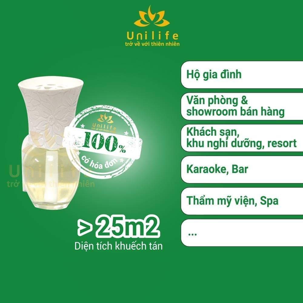 Tinh dầu thiên nhiên Unilife, Tinh dầu xông phòng hương Hoa Hồng, khử mùi hôi, hương thơm đậm đà, lọ 30ml