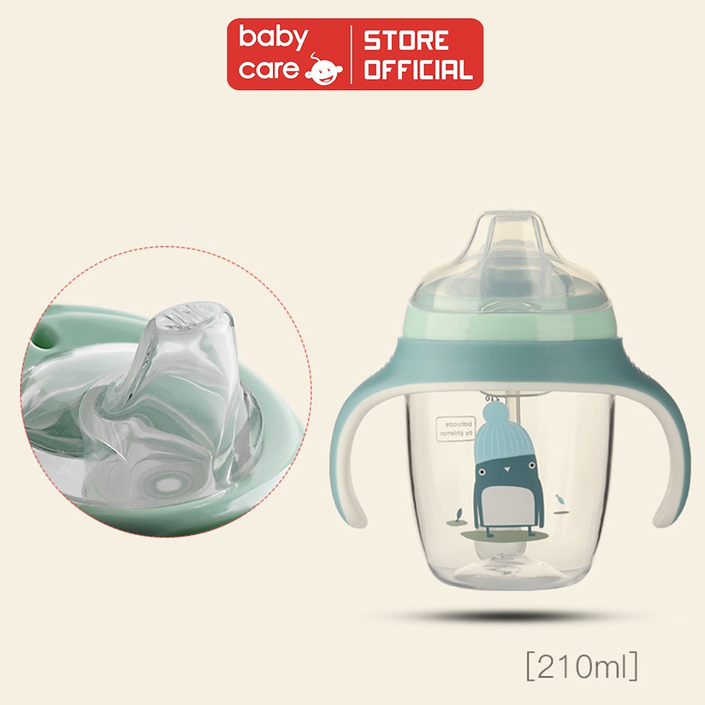 Cốc tập uống BC BABYCARE Chính Hãng chống sặc an toàn cho bé 210ml - BC2680S