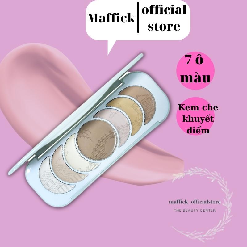 Che khuyết điểm 7 màu dạng kem Maffick MF175 bộ trang điểm nội địa trung không thấm nước, chống mồ hôi