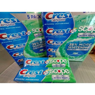 KEM ĐÁNH RĂNG CREST COMPLETE EXTRA WHITE 232G CỦA MỸ